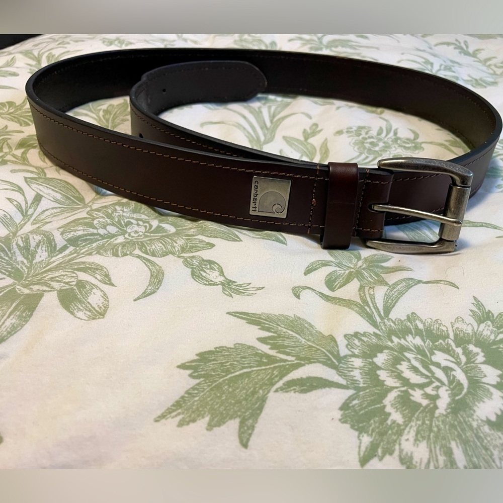 CARHARTT Leather Belt Brown 49” 1.5" wide